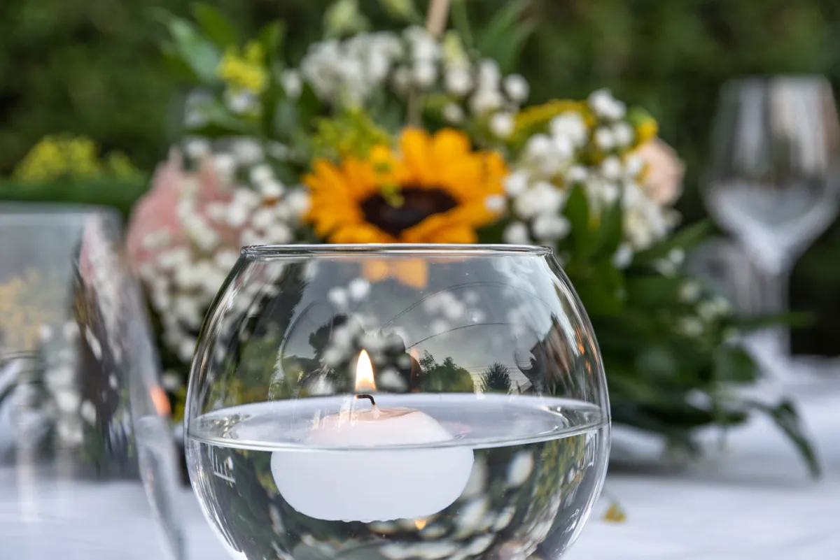 Allestimento floreale Candle Lights per matrimonio a Ascoli Piceno - foto 42