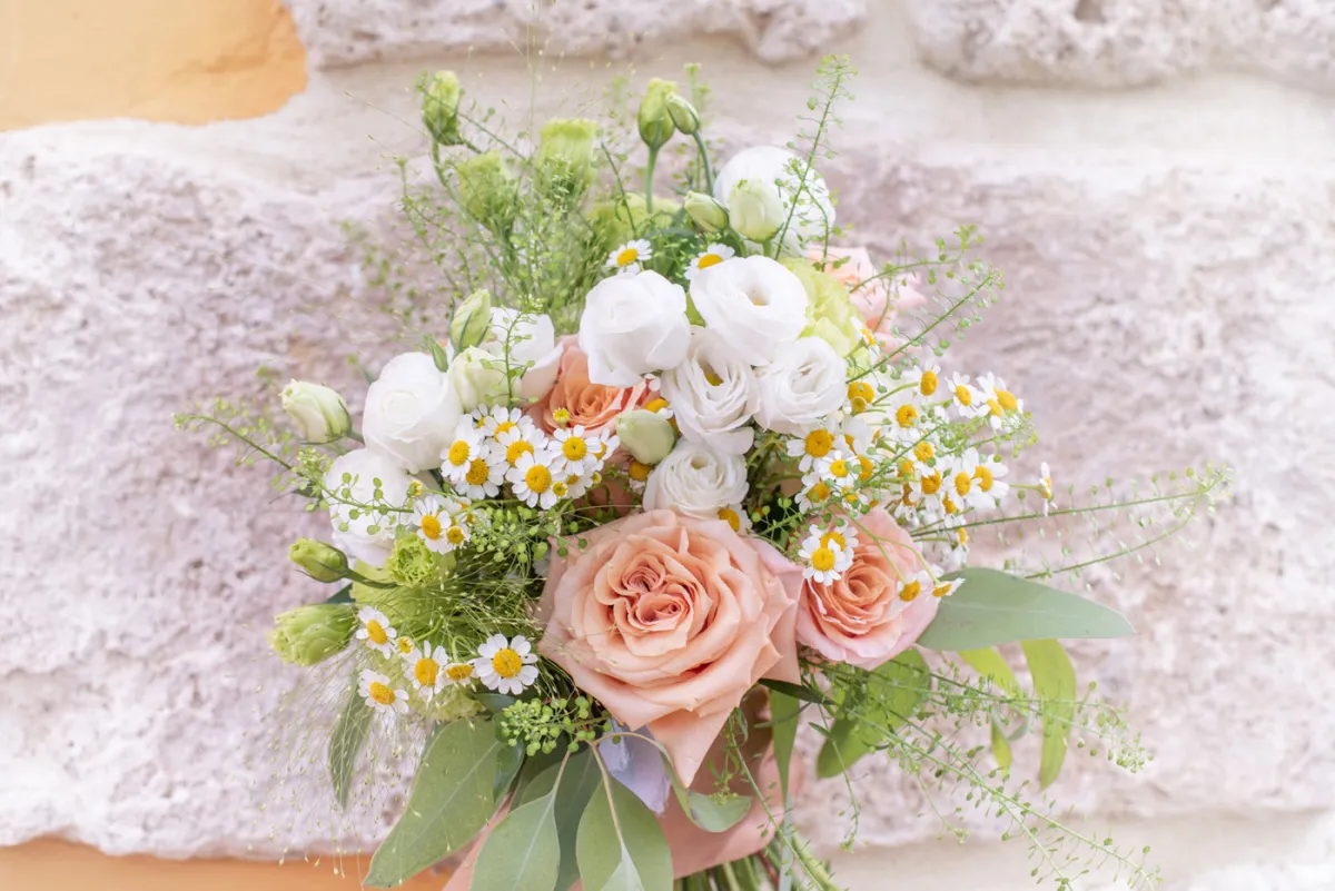 Allestimento floreale Harmony Peach per matrimonio a Ascoli Piceno - foto 4