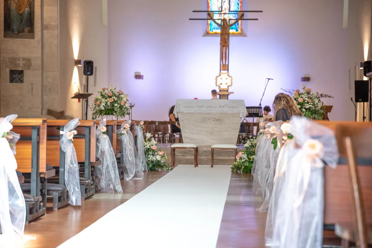 Allestimento floreale Harmony Peach per matrimonio a Ascoli Piceno - foto 7