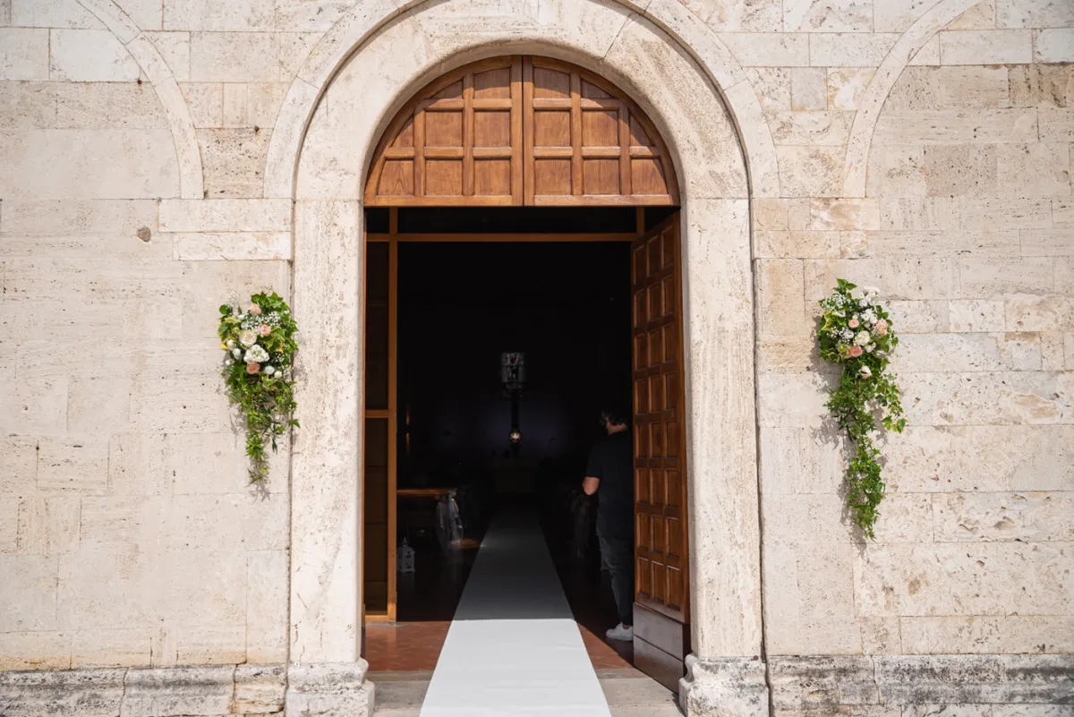 Allestimento floreale Harmony Peach per matrimonio a Ascoli Piceno - foto 17