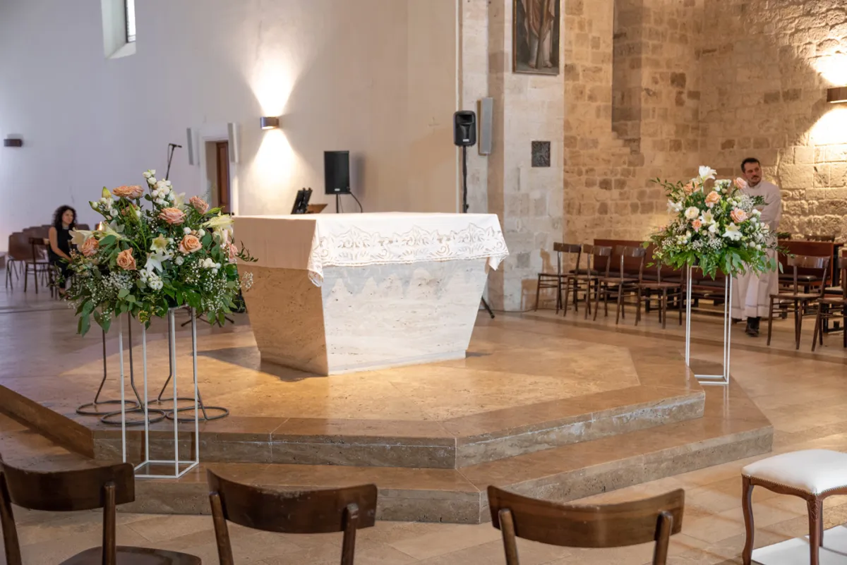 Allestimento floreale Harmony Peach per matrimonio a Ascoli Piceno - foto 20