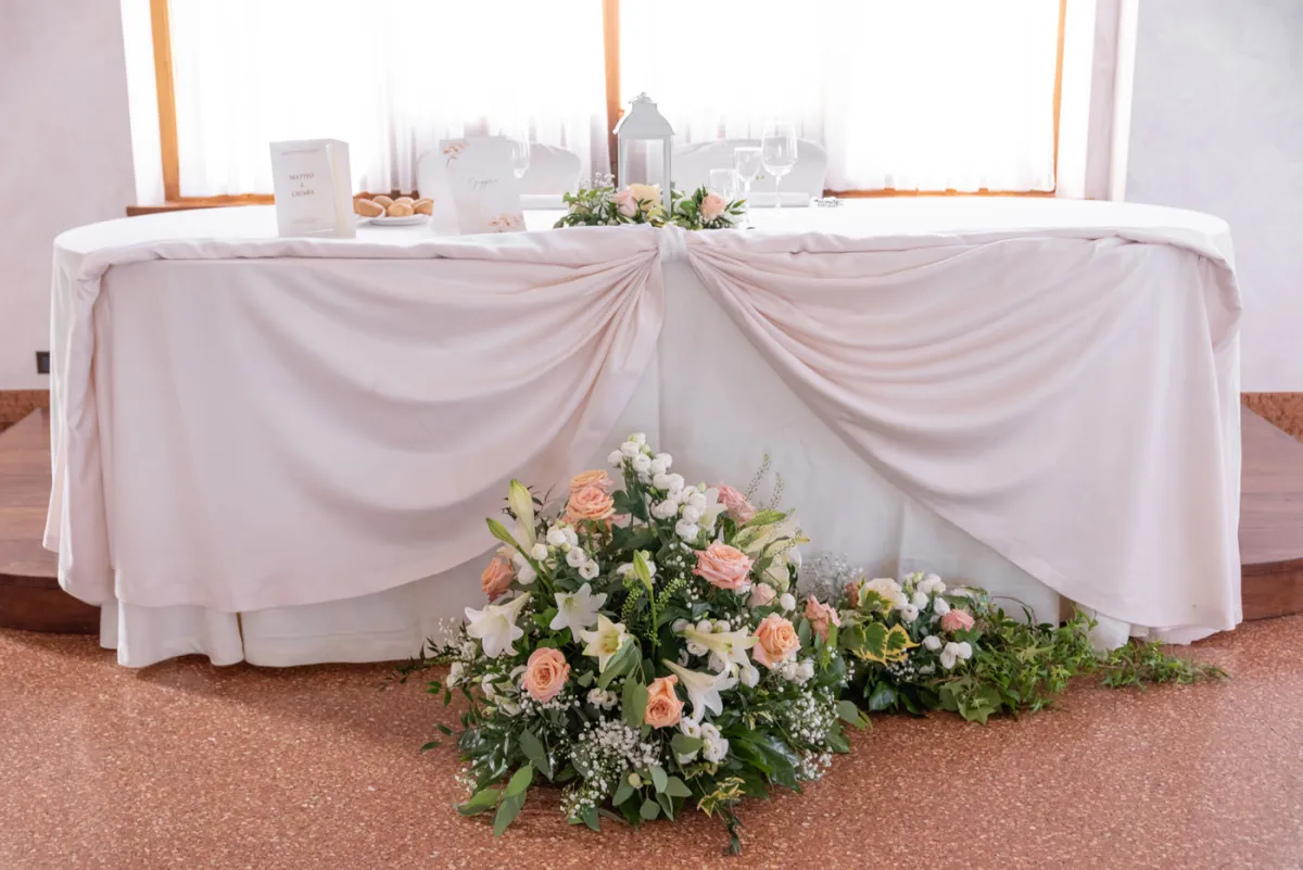 Allestimento floreale Harmony Peach per matrimonio a Ascoli Piceno - foto 40