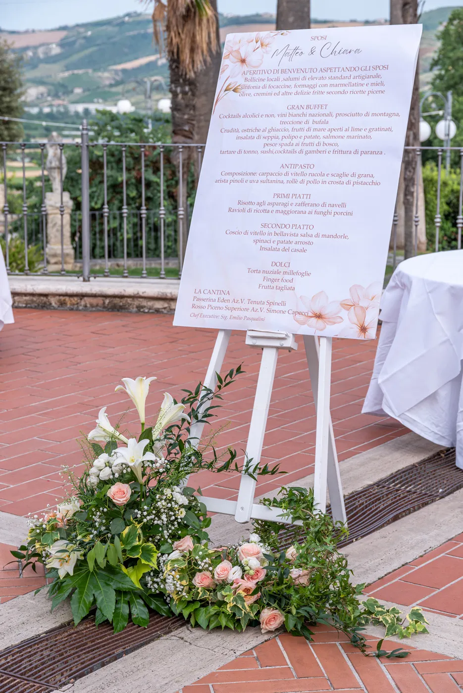 Allestimento floreale Harmony Peach per matrimonio a Ascoli Piceno - foto 42