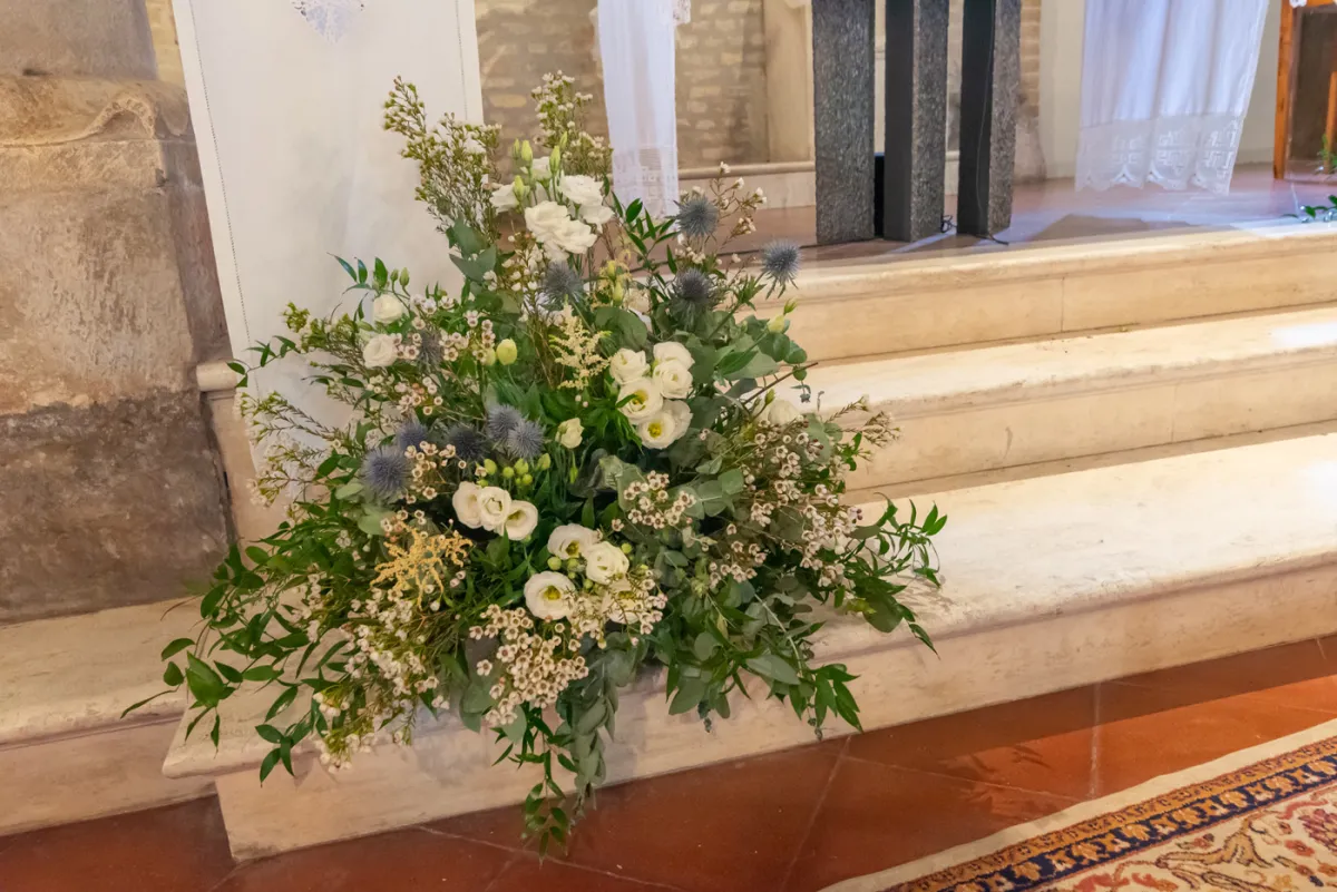 Allestimento floreale The Brancare Wedding per matrimonio a Torre di Palme - foto 4