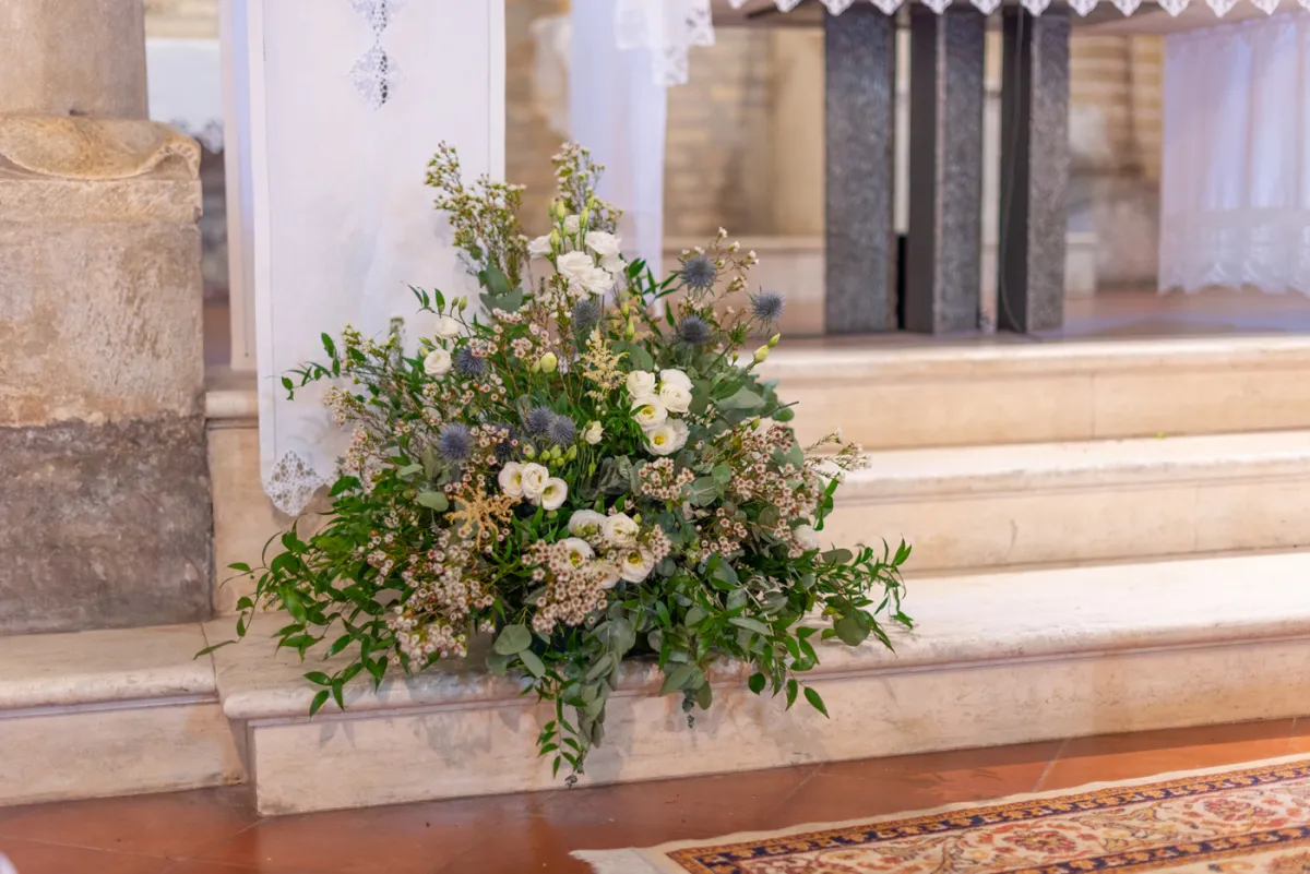 Allestimento floreale The Brancare Wedding per matrimonio a Torre di Palme - foto 10