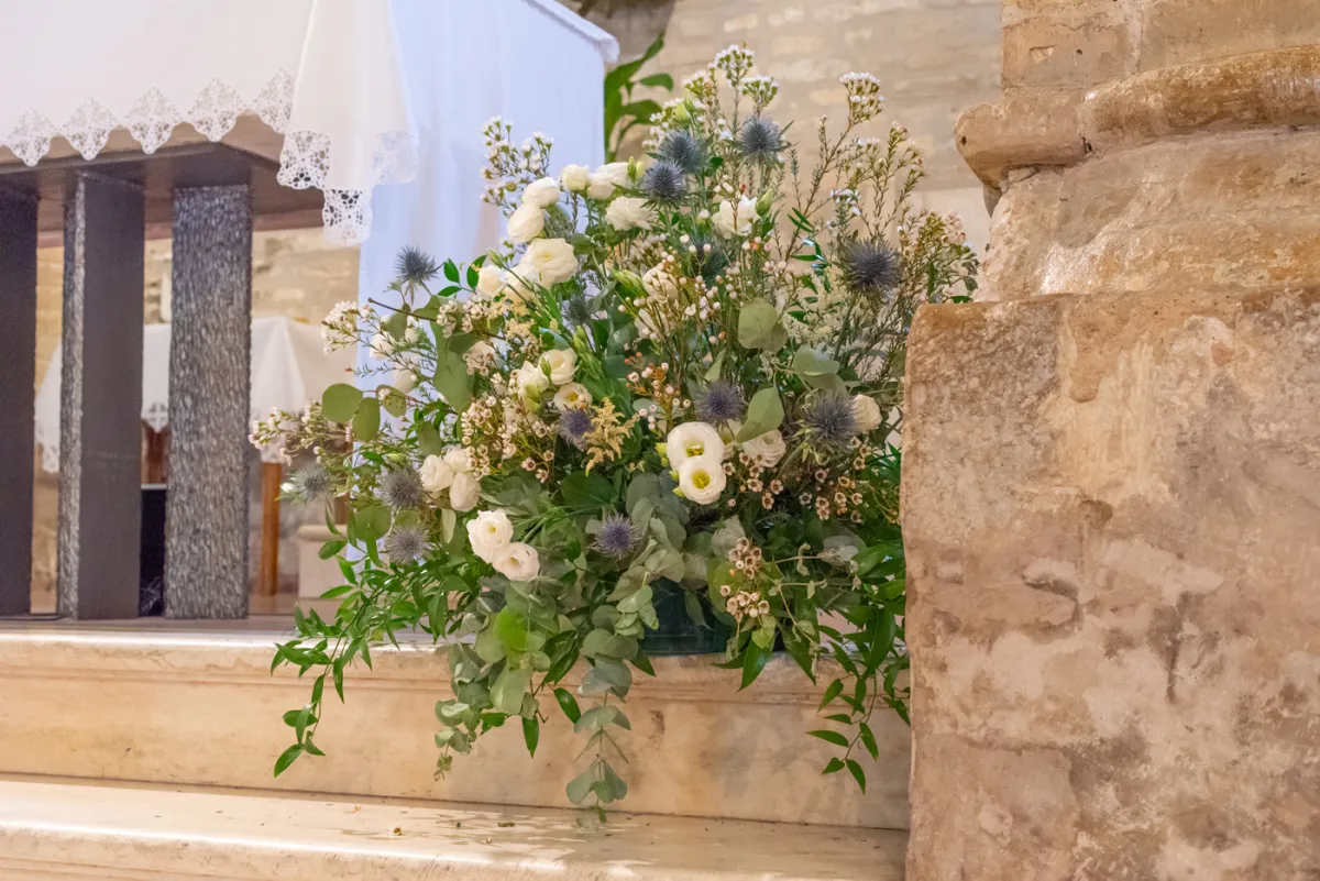 Allestimento floreale The Brancare Wedding per matrimonio a Torre di Palme - foto 11