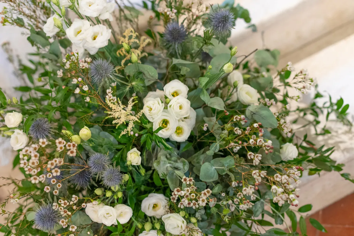 Allestimento floreale The Brancare Wedding per matrimonio a Torre di Palme - foto 15
