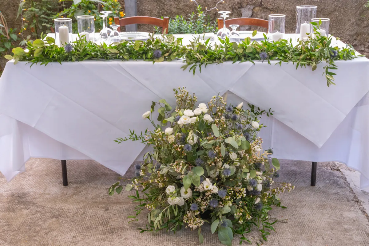 Allestimento floreale The Brancare Wedding per matrimonio a Torre di Palme - foto 41