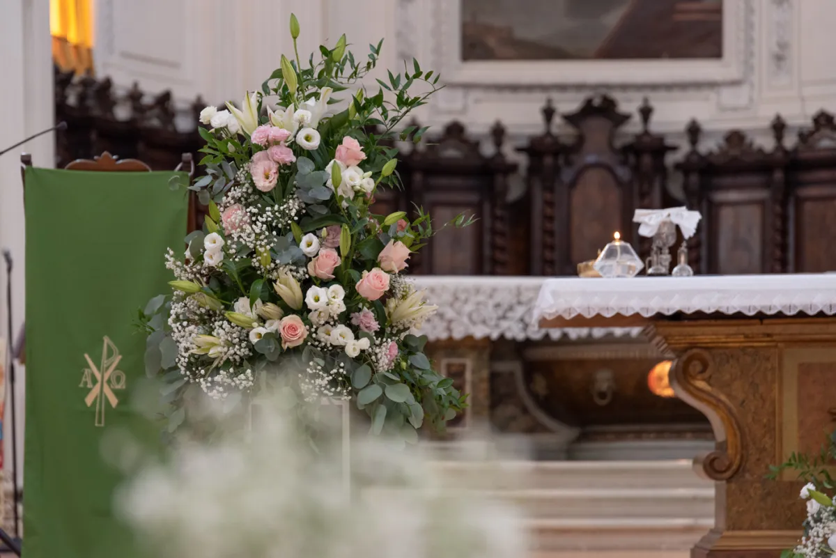 Allestimento floreale Wedding in Le Marche per matrimonio a Offida - foto 23