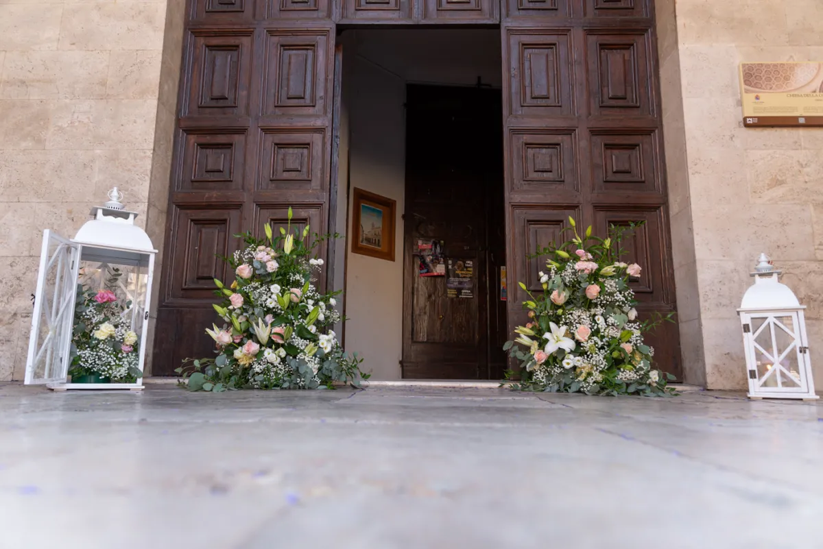 Allestimento floreale Wedding in Le Marche per matrimonio a Offida - foto 30