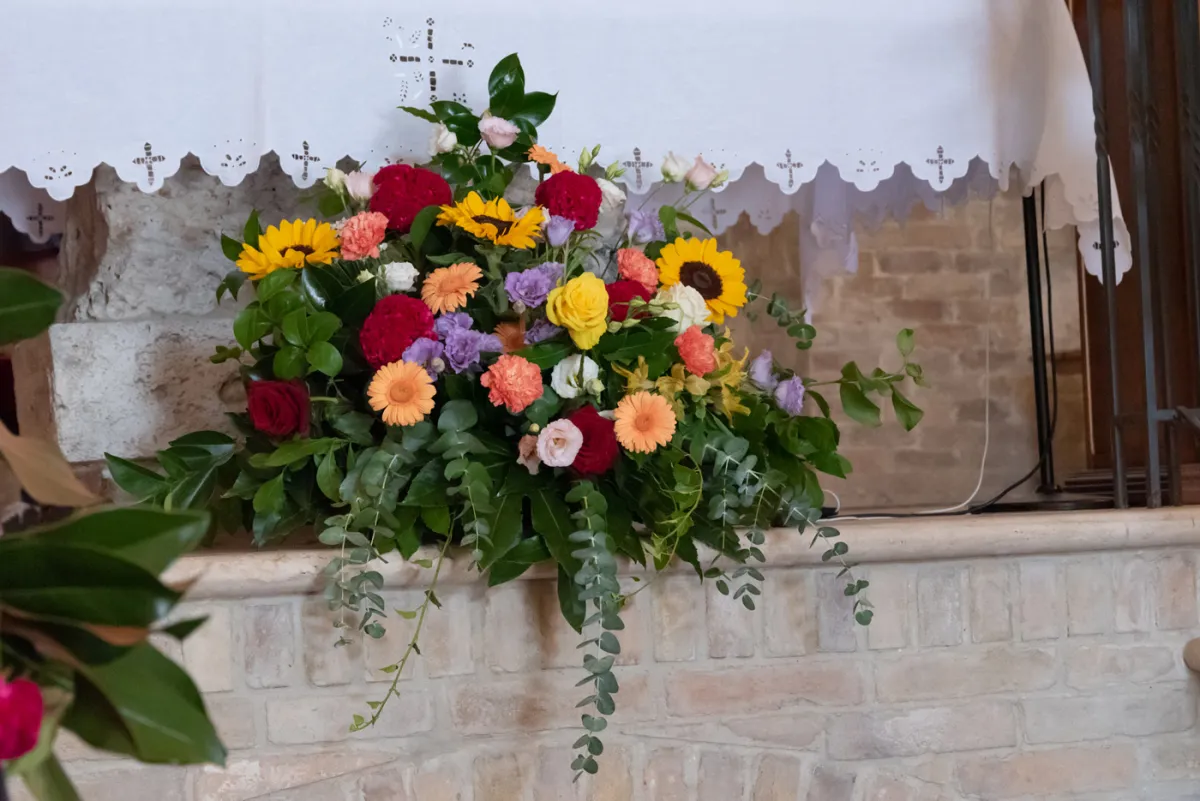 Allestimento floreale Favola Carioca per matrimonio a Monsampolo del Tronto - foto 9