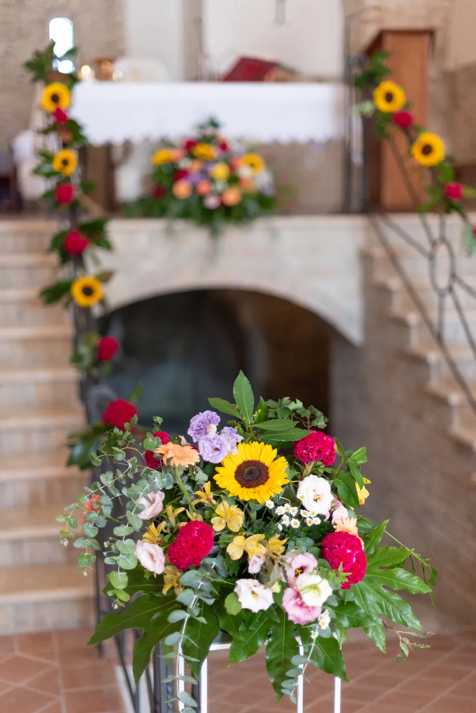 Allestimento floreale Favola Carioca per matrimonio a Monsampolo del Tronto - foto 14