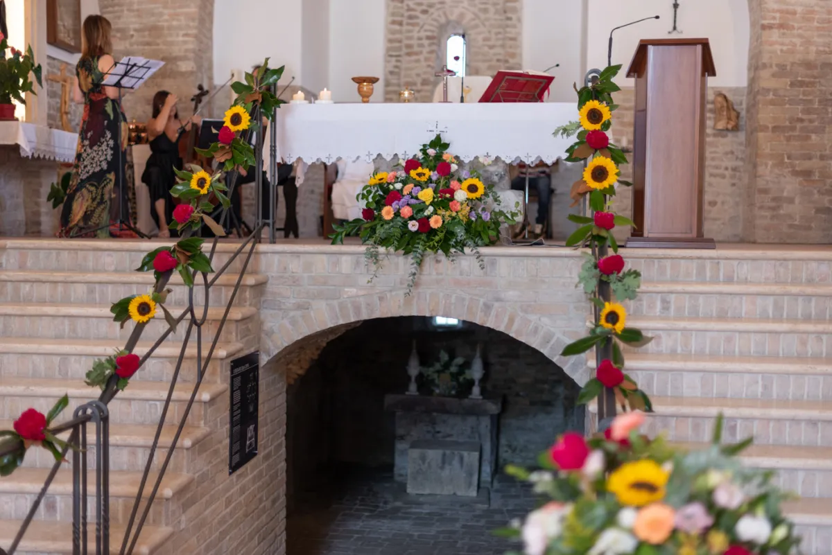 Allestimento floreale Favola Carioca per matrimonio a Monsampolo del Tronto - foto 19