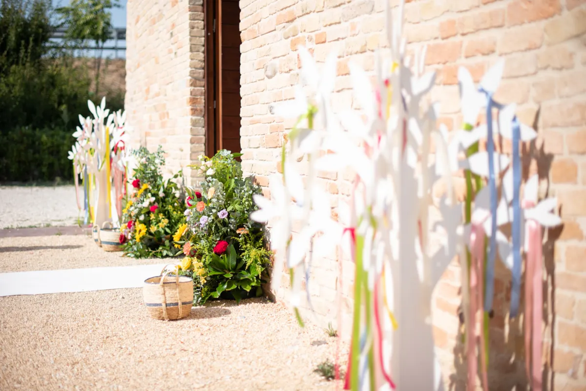 Allestimento floreale Favola Carioca per matrimonio a Monsampolo del Tronto - foto 28