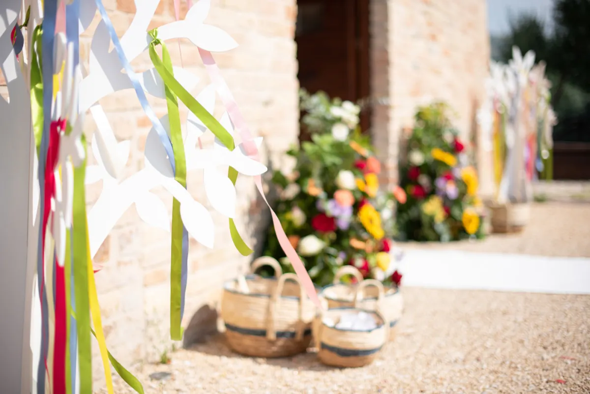 Allestimento floreale Favola Carioca per matrimonio a Monsampolo del Tronto - foto 29