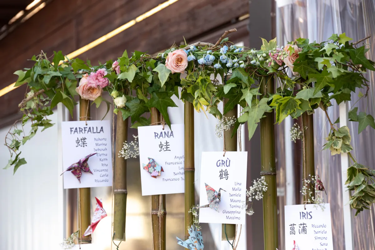 Allestimento floreale Stile Giapponese per matrimonio a Ascoli Piceno - foto 10