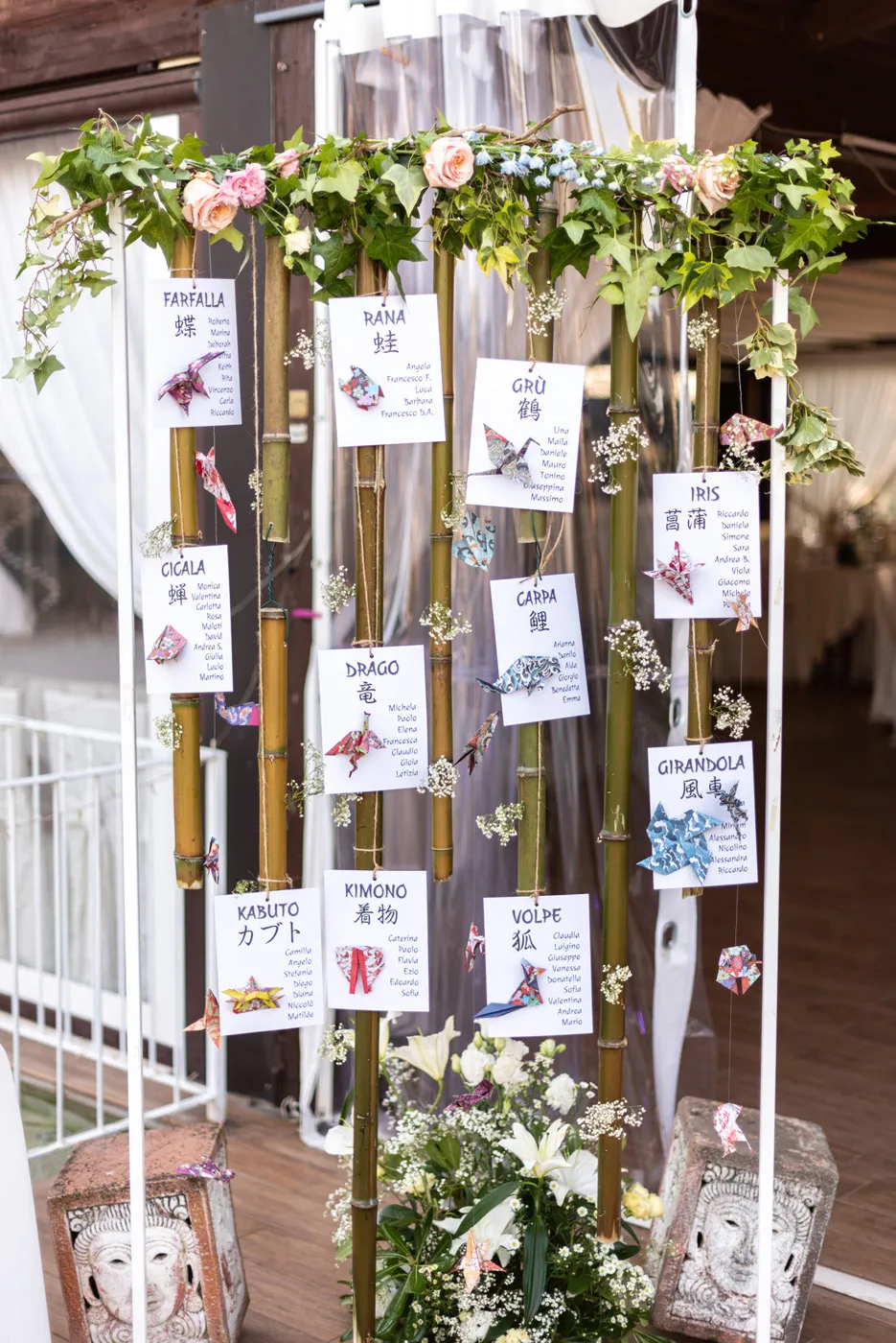Allestimento floreale Stile Giapponese per matrimonio a Ascoli Piceno - foto 31