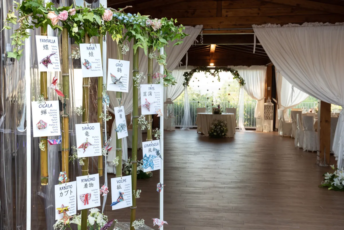 Allestimento floreale Stile Giapponese per matrimonio a Ascoli Piceno - foto 35