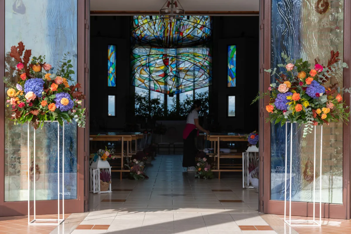 Allestimento floreale Sinfonia Autunnale per matrimonio a Poggio di Bretta - foto 2