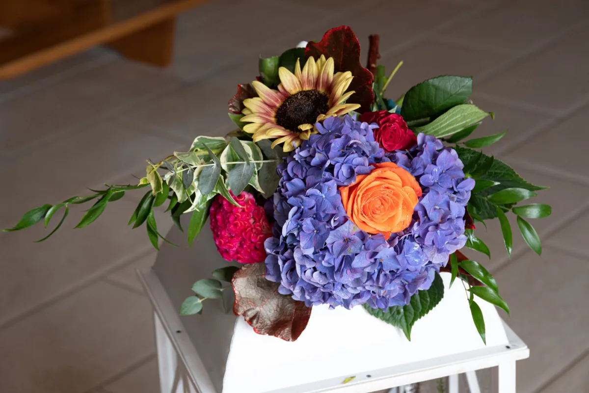 Allestimento floreale Sinfonia Autunnale per matrimonio a Poggio di Bretta - foto 4