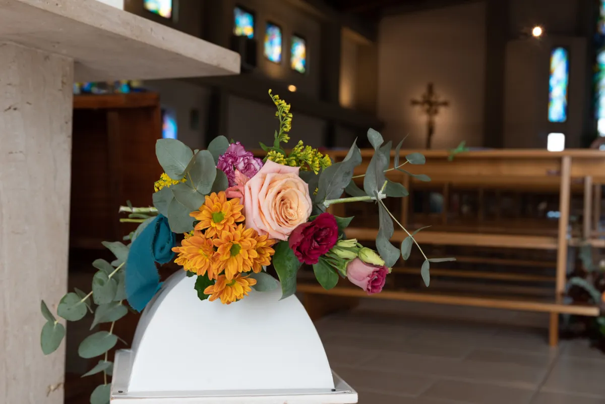 Allestimento floreale Sinfonia Autunnale per matrimonio a Poggio di Bretta - foto 7