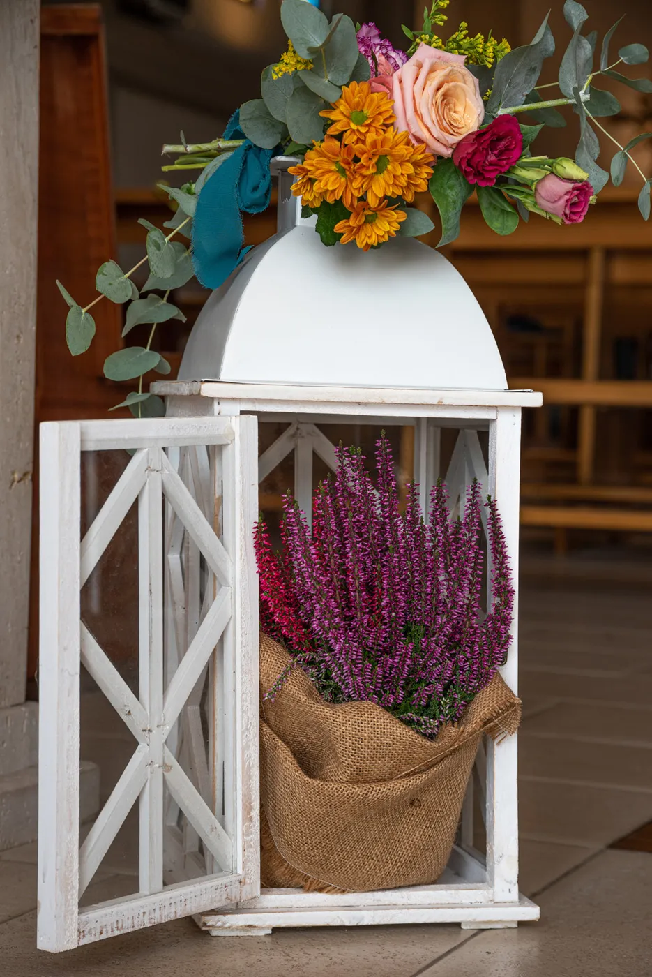 Allestimento floreale Sinfonia Autunnale per matrimonio a Poggio di Bretta - foto 8