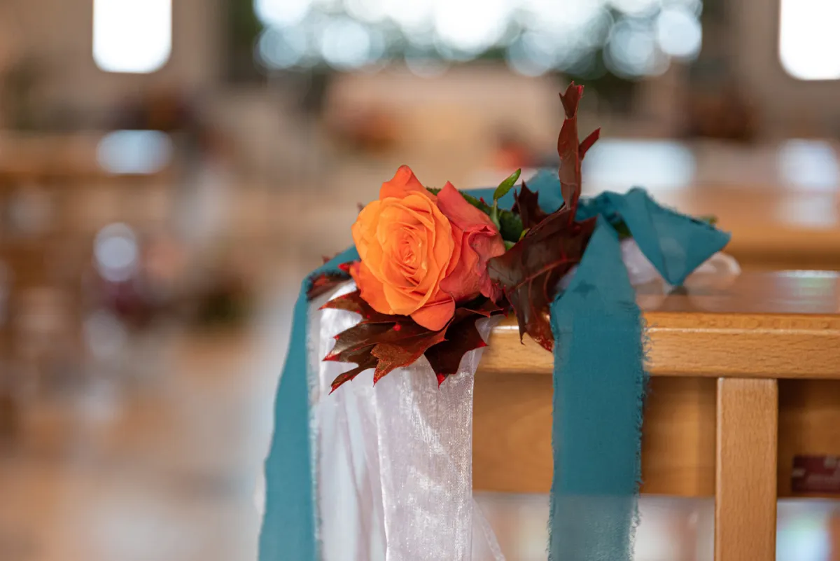 Allestimento floreale Sinfonia Autunnale per matrimonio a Poggio di Bretta - foto 9