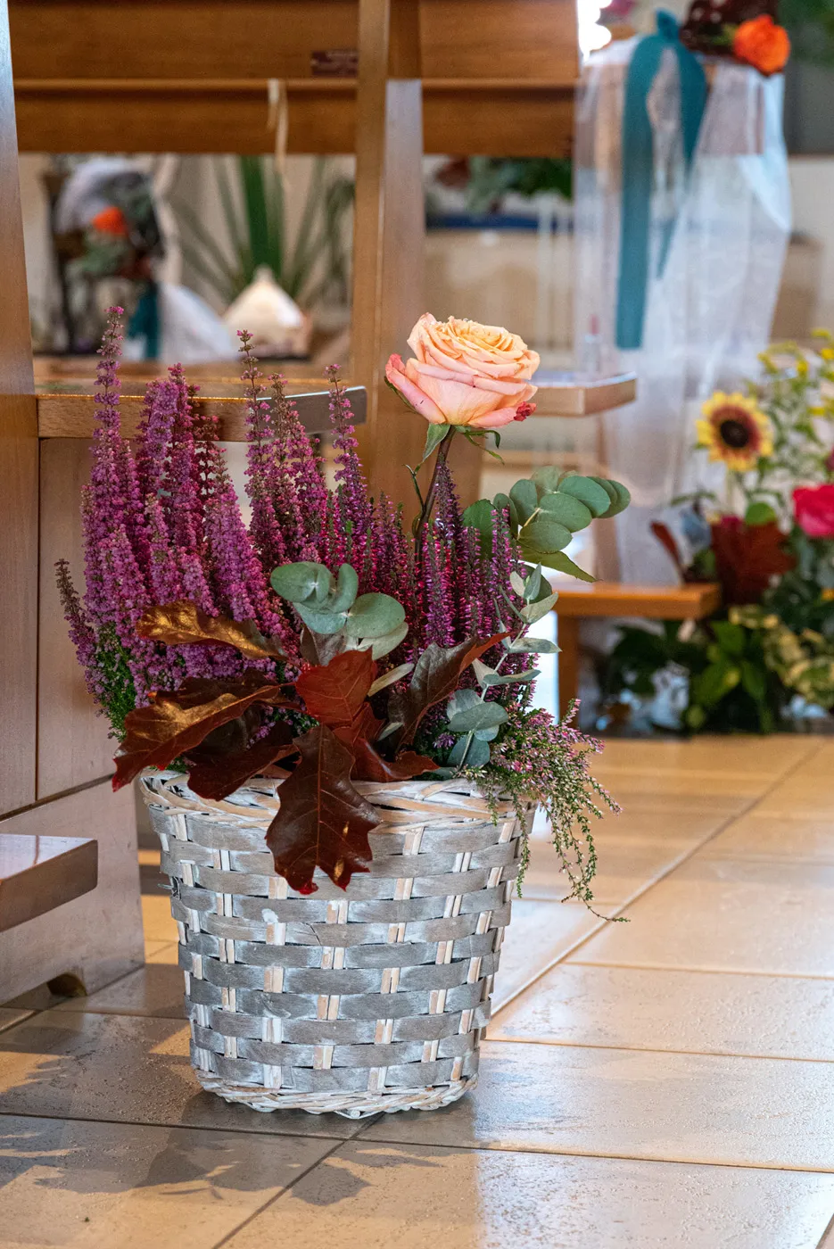 Allestimento floreale Sinfonia Autunnale per matrimonio a Poggio di Bretta - foto 11