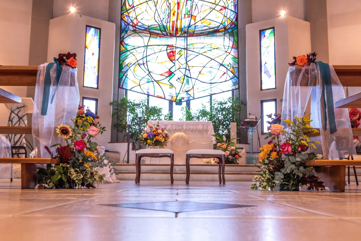 Allestimento floreale Sinfonia Autunnale per matrimonio a Poggio di Bretta - foto 13