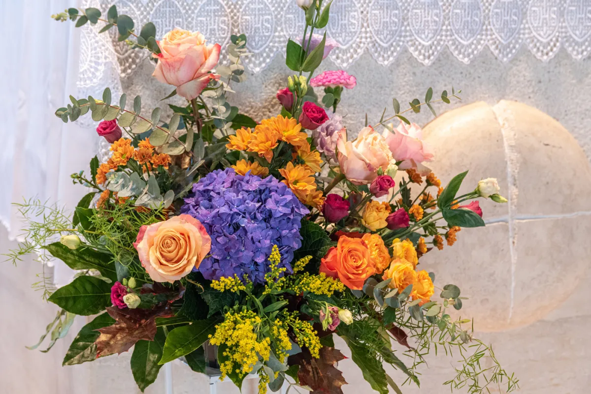 Allestimento floreale Sinfonia Autunnale per matrimonio a Poggio di Bretta - foto 18