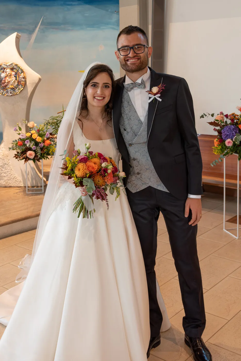 Allestimento floreale Sinfonia Autunnale per matrimonio a Poggio di Bretta - foto 37
