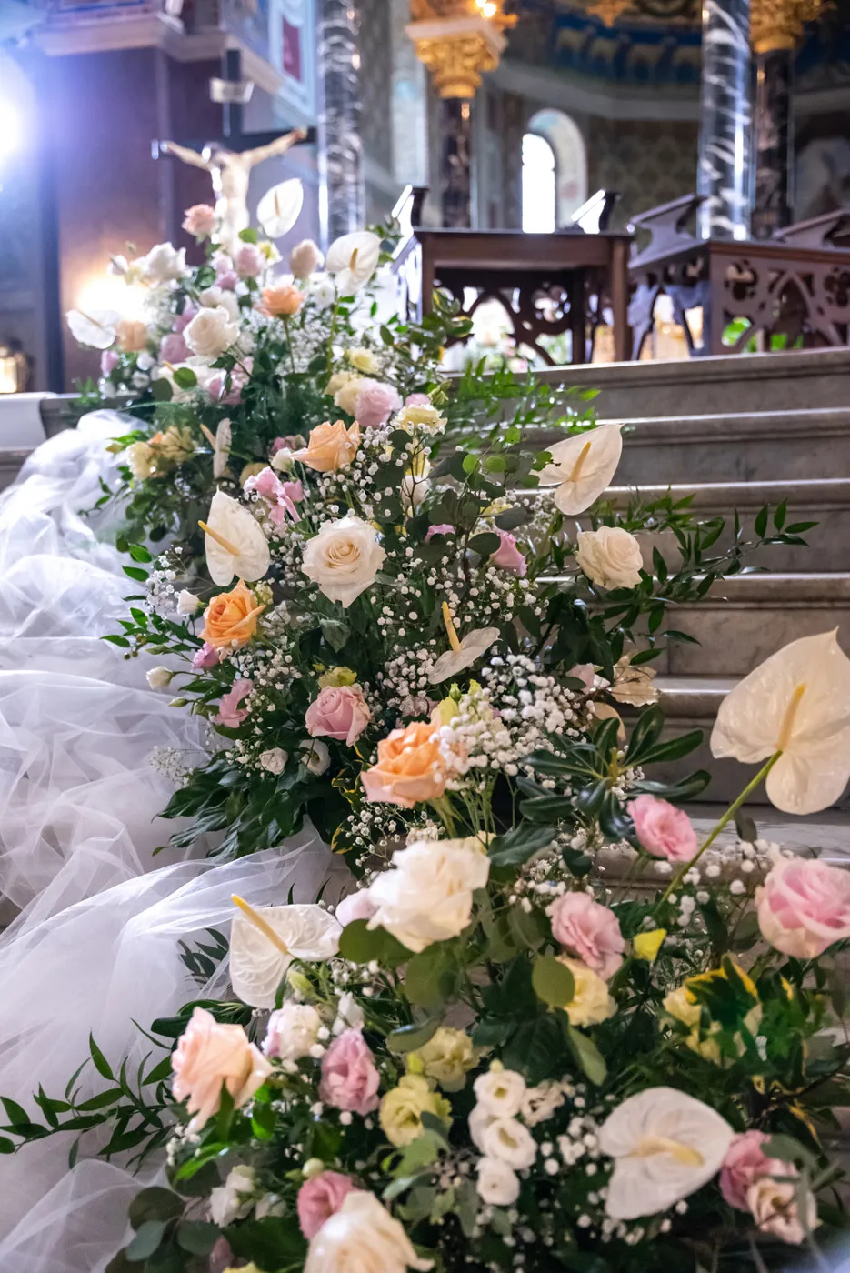 Allestimento floreale Chic Love per matrimonio a Ascoli Piceno - foto 2